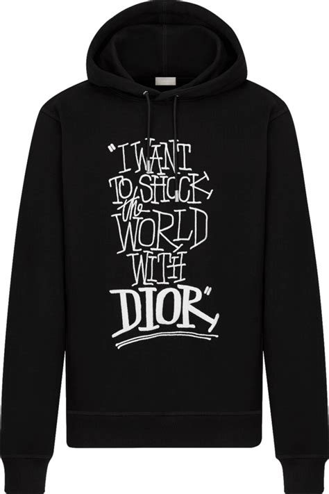 Dior x Shawn Black 'Shock The World' Hoodie .